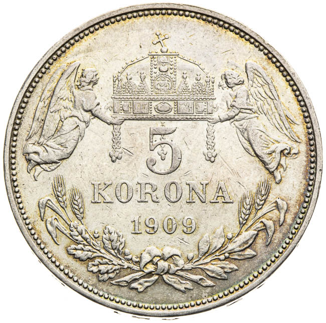 5 Corona 1909 - back