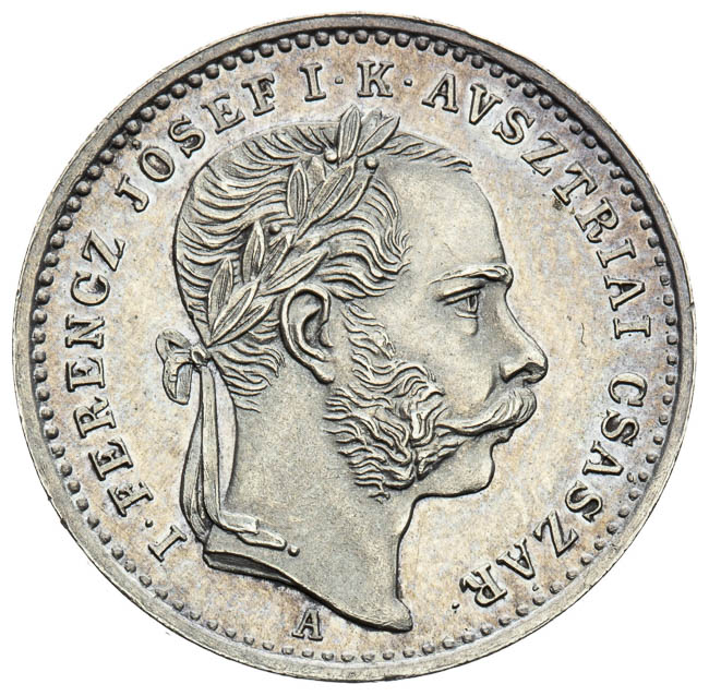 Silver token 1867 - front