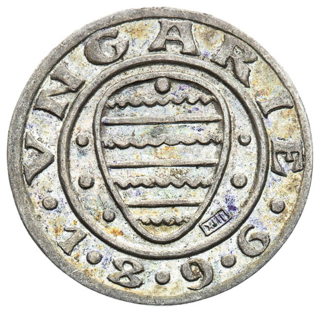 Denar 1896 - back