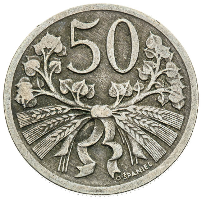 50 Heller 1925 - back