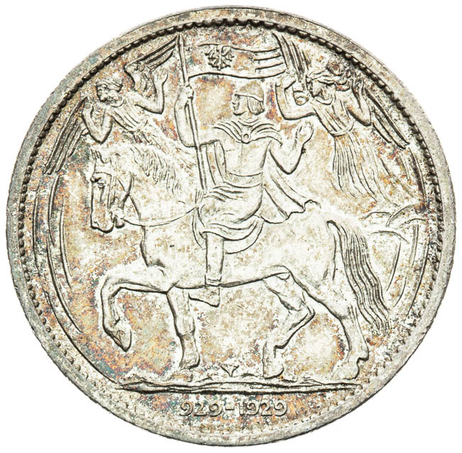 Silver medal 1929 - back