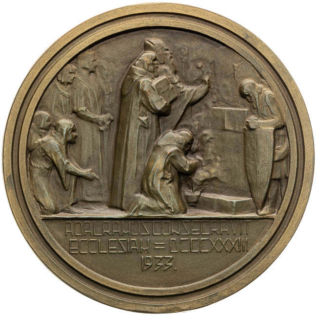 Bronze medal 1933 - back