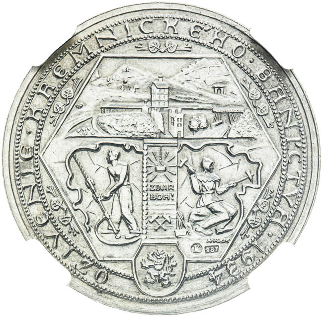 Silver medal 1934 - back
