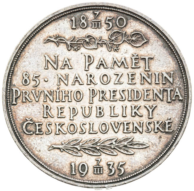 Silver medal 1935 - back