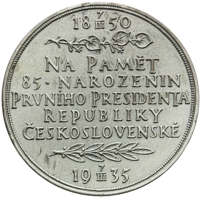 Silver medal 1935 - back