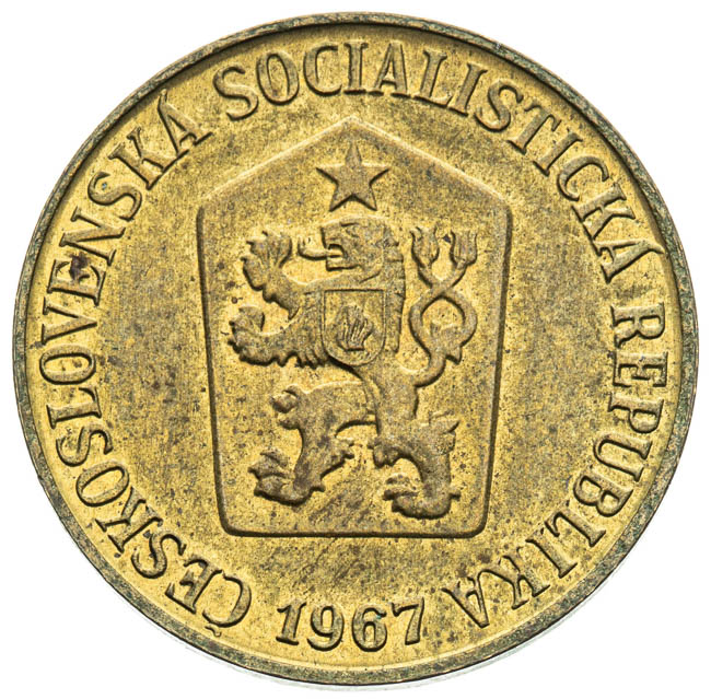 5 Halier 1967 (zkušební ražba) - averz