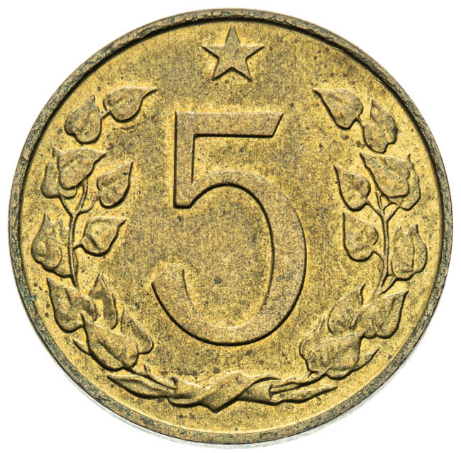 5 Halier 1967 (zkušební ražba) - reverz