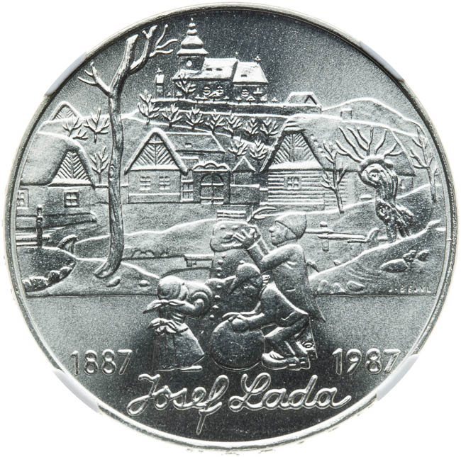 500 Kčs 1987 - averz