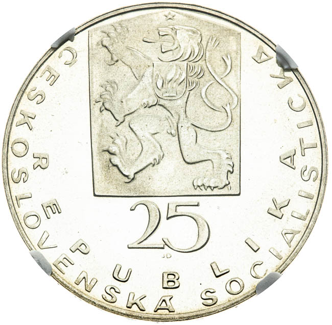 25 Kčs 1969 - reverz