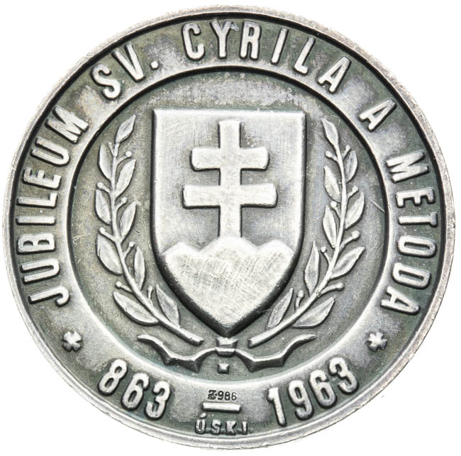 Silver medal 1963 - back