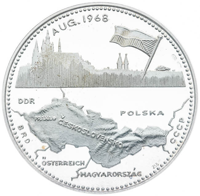 Silver medal 1968 - back