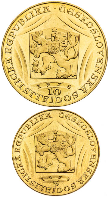 Ducats 1978 - brass coins (2 pcs) - front