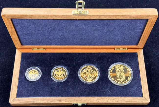 Gold coins Czech Koruna 1997 (4 pcs.) - front