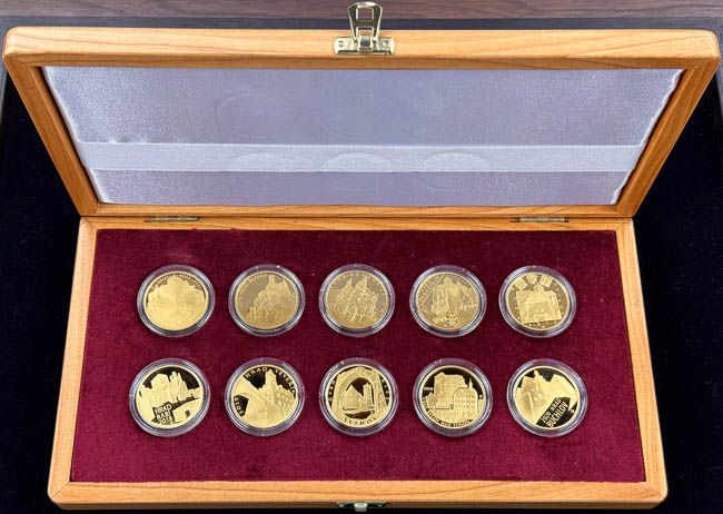 Gold coins Castles 2016 - 2020 (10 pcs) - front