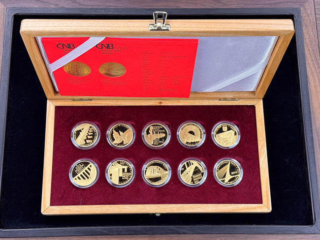 Gold coins Bridges 2011 - 2015 (10 pcs) - front