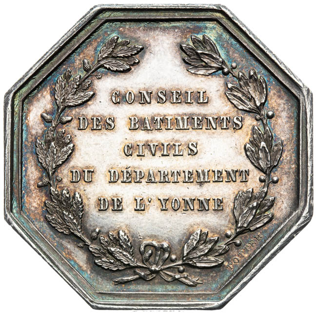 Silver medal  - back