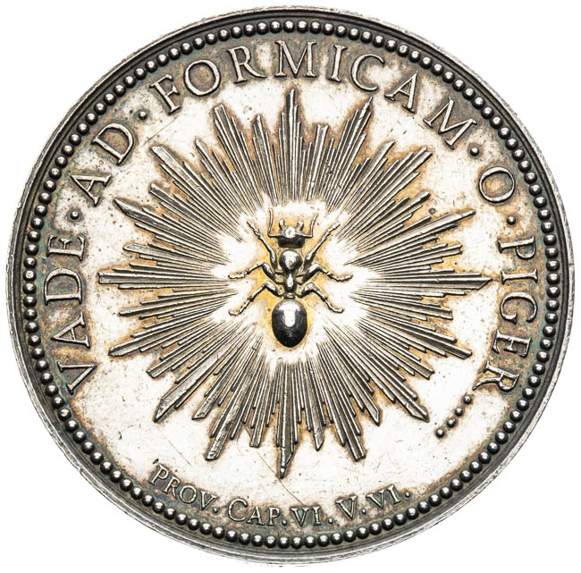 Silver medal 1822 - back