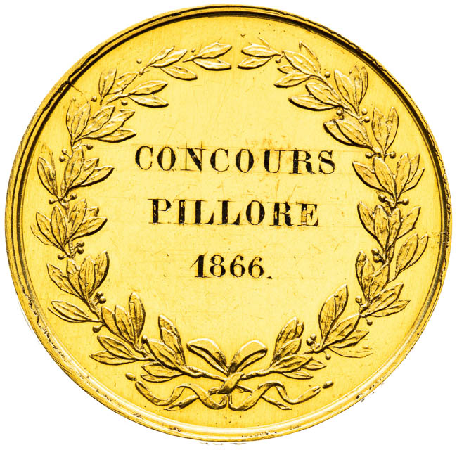 Gold medal 1866 - back