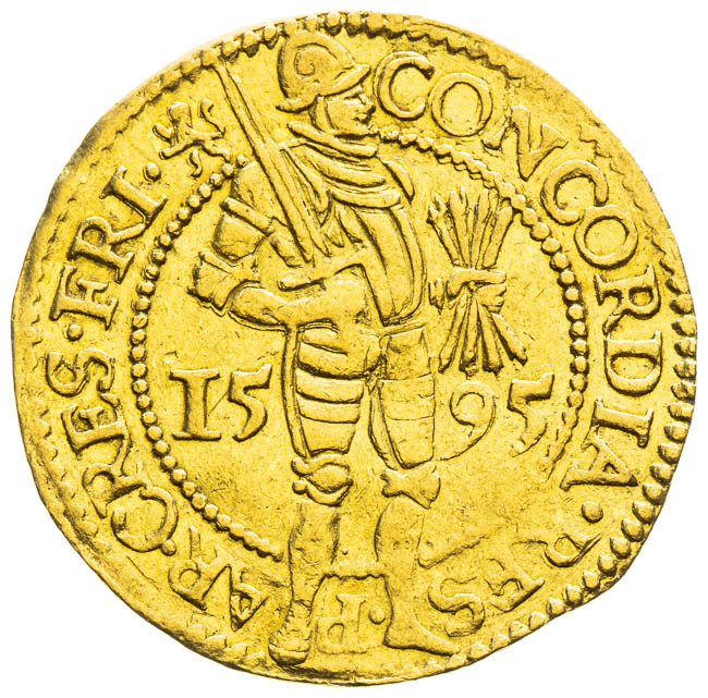 Dukát 1595 - reverz