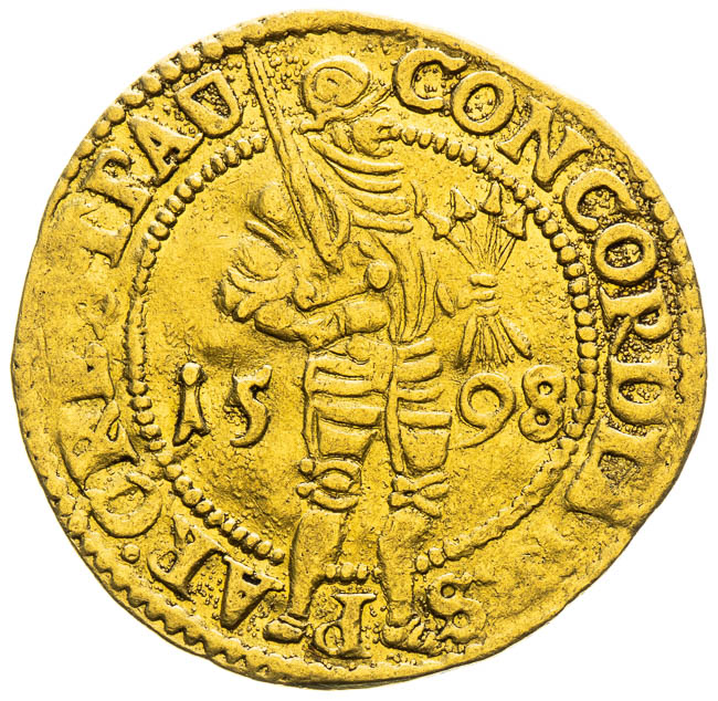 Dukát 1598 - reverz