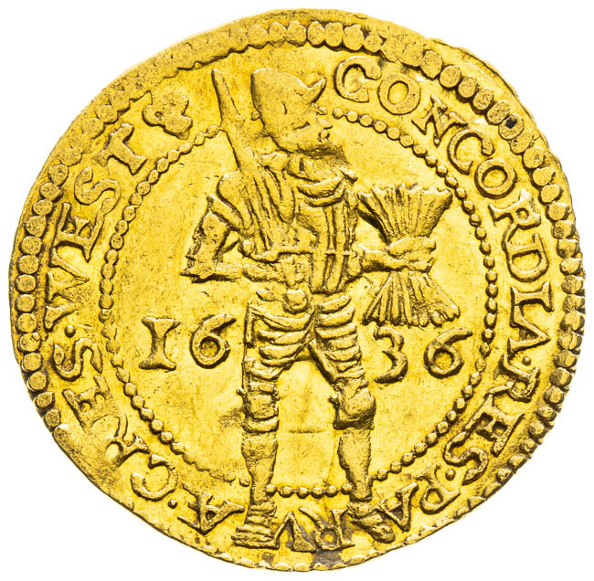 Dukát 1636 - reverz