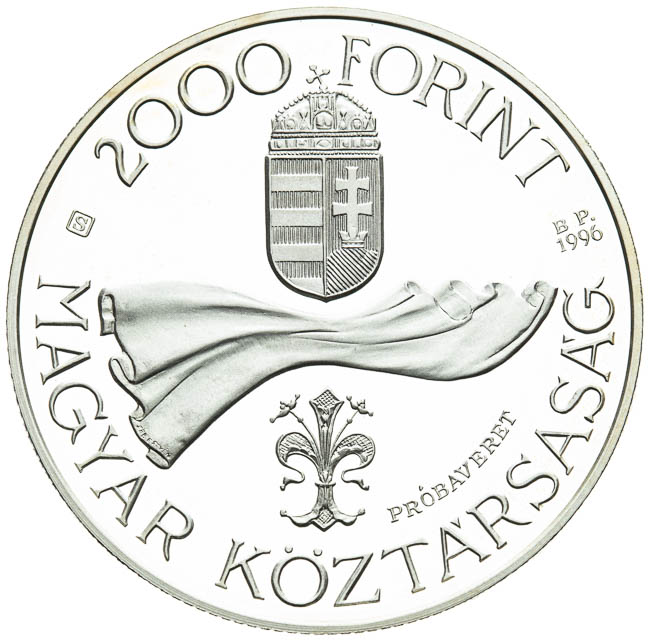 2000 Forint 1996 (proba) - reverz