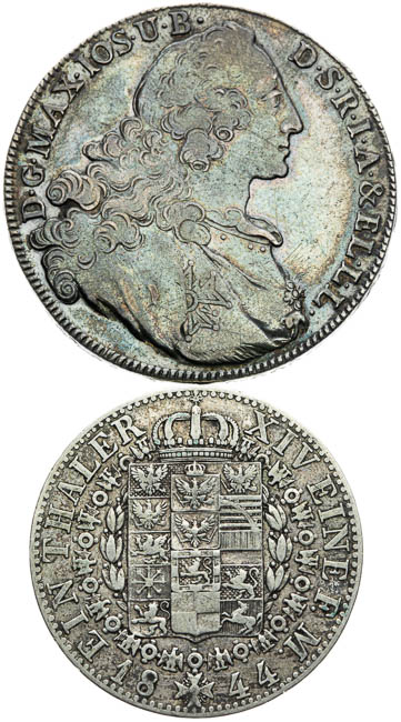 Silver coins (2 pcs) - front
