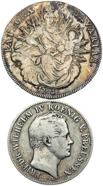 Silver coins (2 pcs) - back