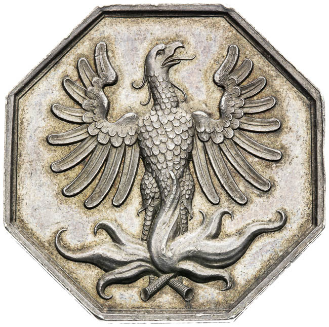 Strieborná medaila 1845 (osmihran) - averz