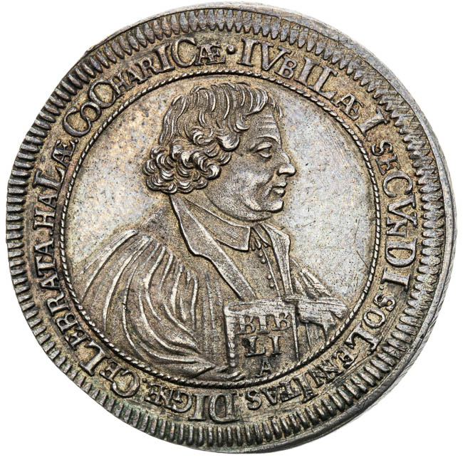 Silver struck from the die of the 2 Ducats 1717 - front