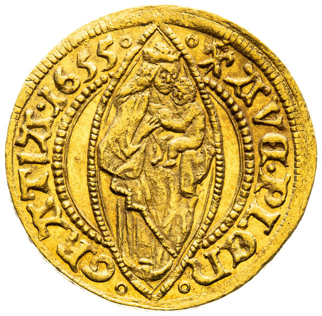 Dukát 1655 - averz