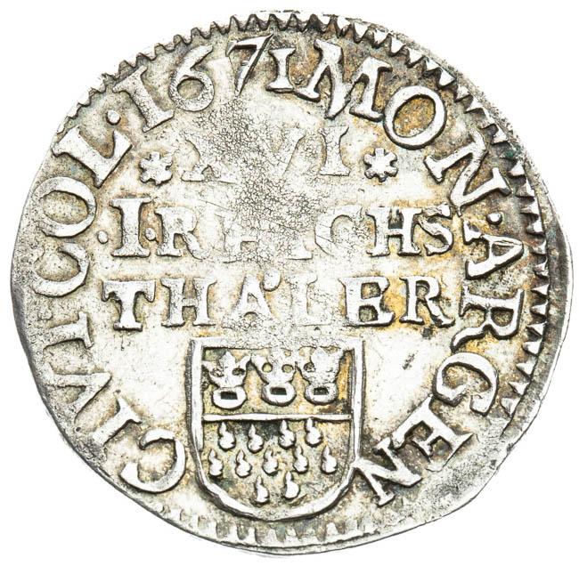 1/6 Toliar 1671 - reverz