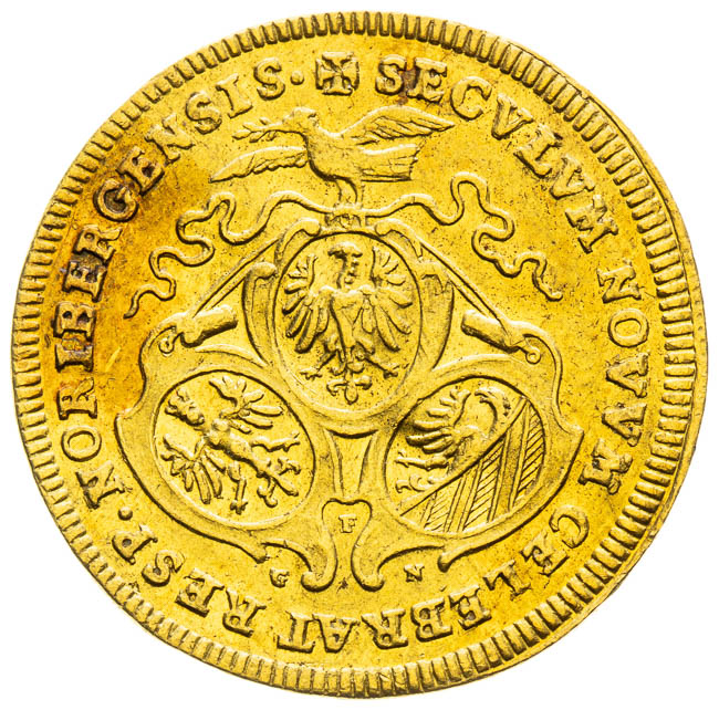 Dukát (1700) - reverz