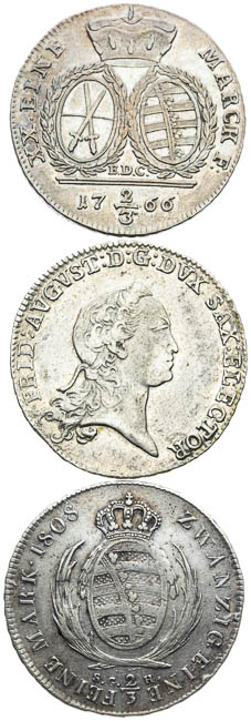 Stříbrné mince (3 ks) - revers