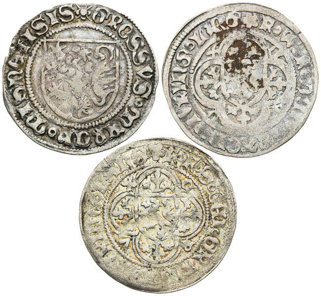 Meissen Groschen (3 pcs) - front