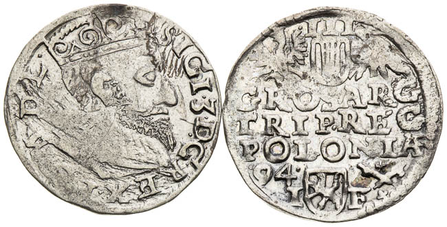 3 Groschen 1593, 1594 - front