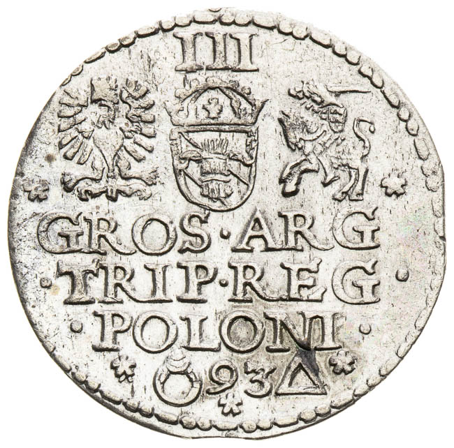 3 Groschen 1593 - back