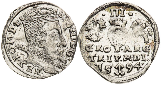 3 Groschen 1594, 1597 (2 pcs) - front