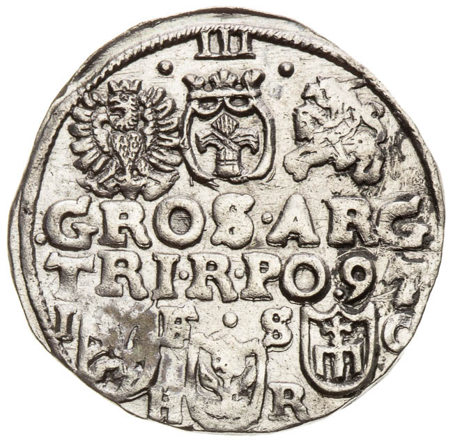 3 Groschen 1597 - back