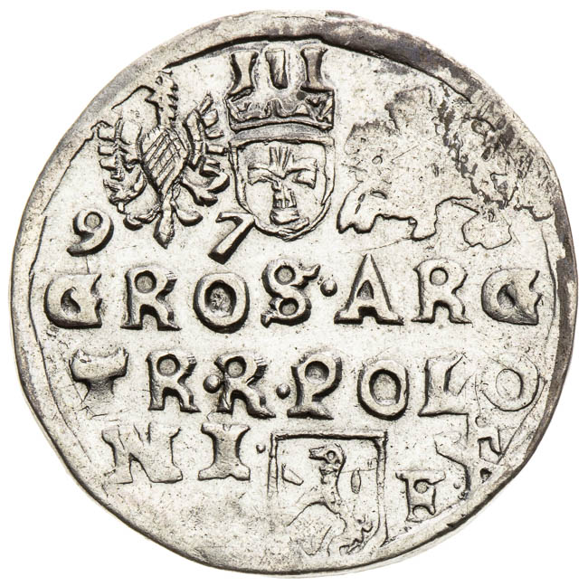3 Groschen 1597 - back
