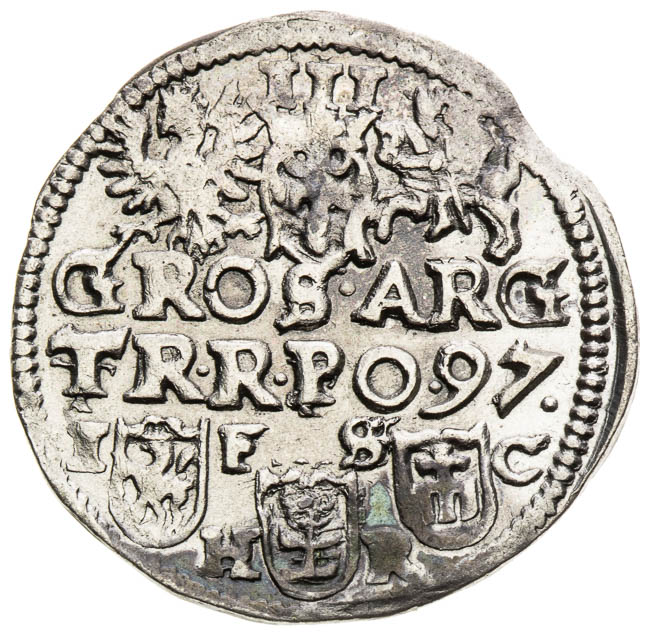 3 Groschen 1597 - back