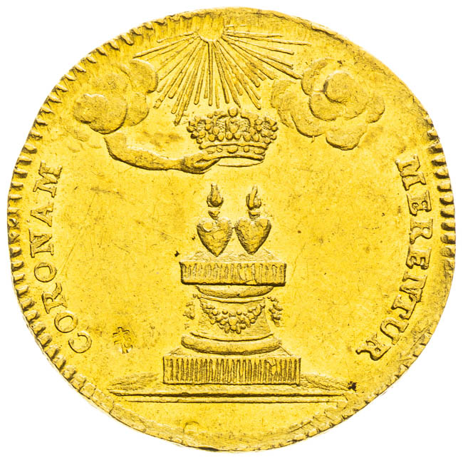 Gold token 1738 - front