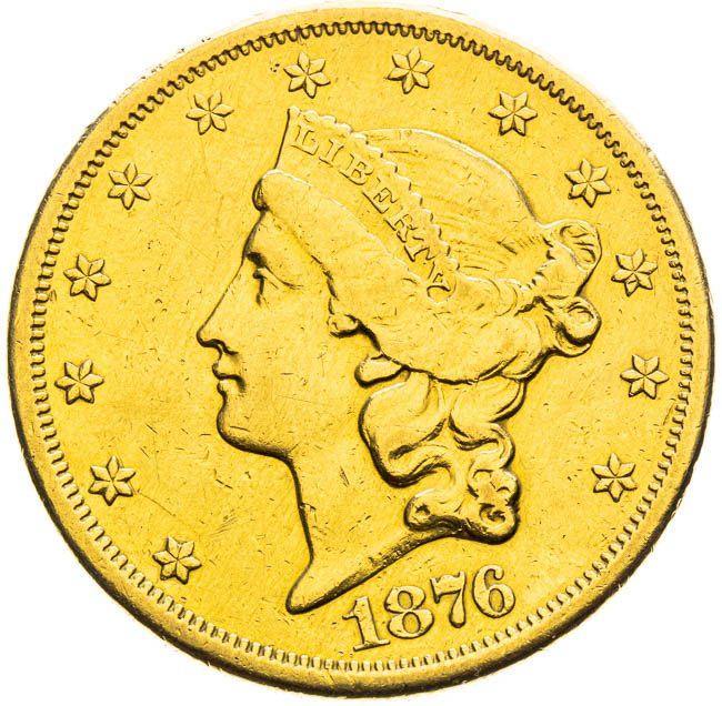 20 Dolar 1876-S - averz