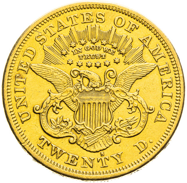 20 Dolar 1876-S - reverz