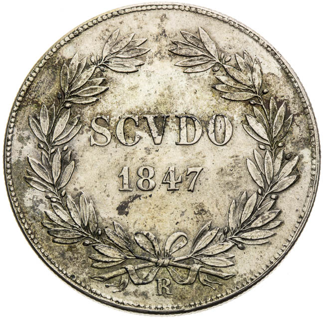 Scudo 1847 - reverz