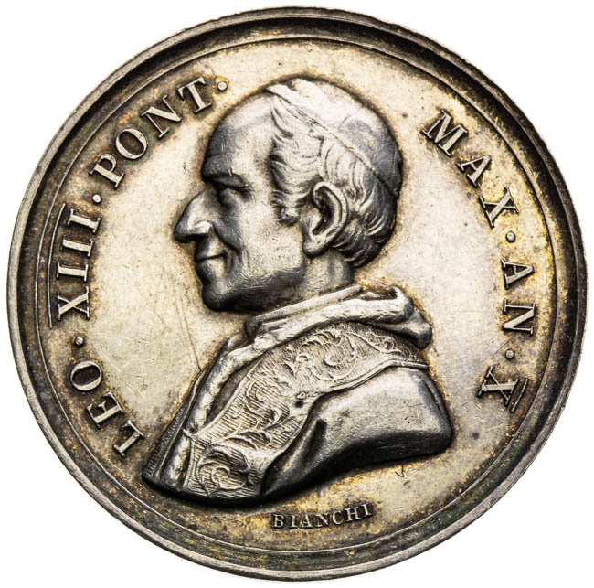 Strieborná medaila 1888 - averz