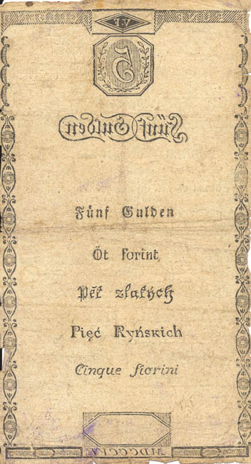 5 Gulden 1806 - back
