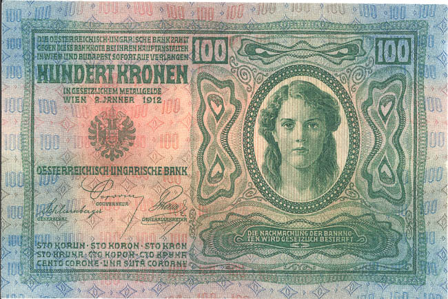 100 Corona 1912 s. 2323 - back