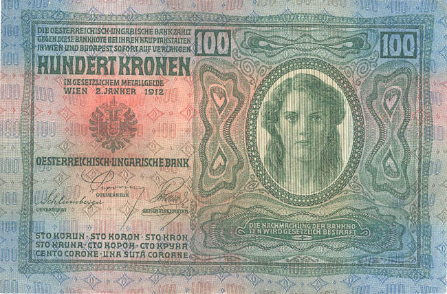 100 Corona 1912 s. 2070 - back