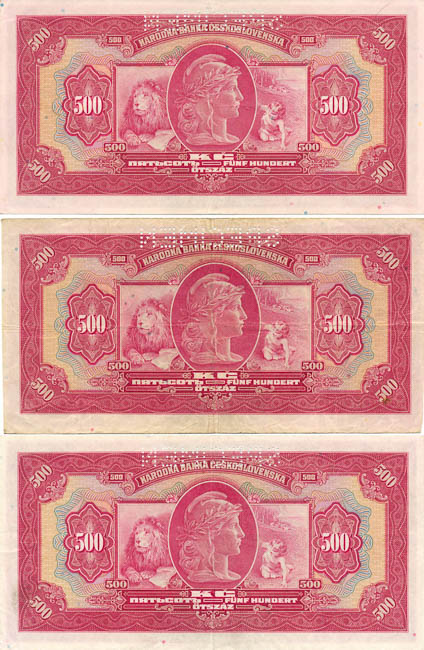 Banknotes (3 pcs) - back